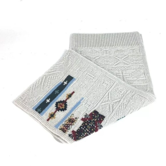 HERMES 2023 Autumn/Winter Collection Couleurs en coeur Scarf Light gray based - Picture 8 of 9